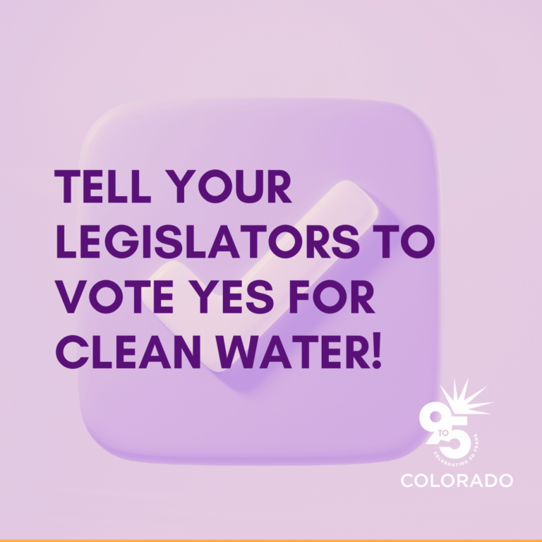 Write your Rep: Vote Yes for Clean Water!
